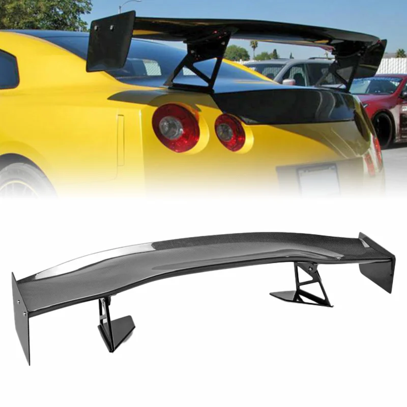 

suitable forAdjustable 1800mm Carbon Fiber Rear Spoiler Wing R35 GTR AP500 Type GT Style