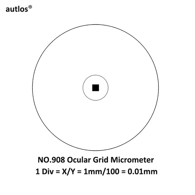 908 Microscope DIV 0.01MM Grid Scale Value Micrometer Measuring Scale Micrometer Calibration