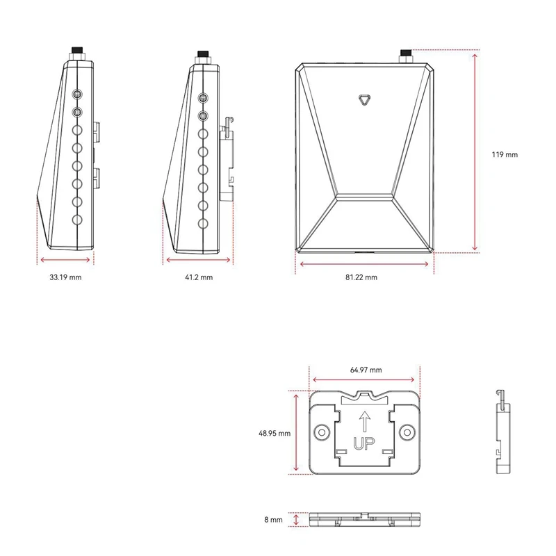 M07K-Graffiti Smart Life WIFI 3-Phase 4-Wire Electricity Meter With 5 Transformer Portable Real-Time Power Solar Monitor