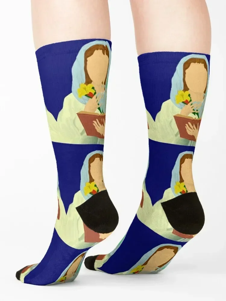 Saint Dymphna Socks shoes anti slip football Antiskid soccer gym Ladies Socks Men's