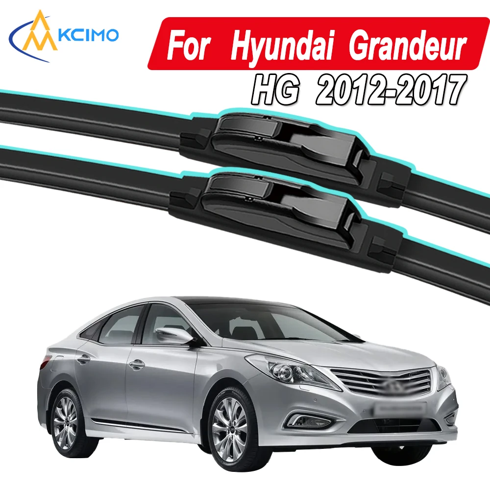 

Silicone Car Wiper Blades for Hyundai Grandeur HG 2012-2017 - All-Weather Silent Wiper Blades, Quick Release Clip