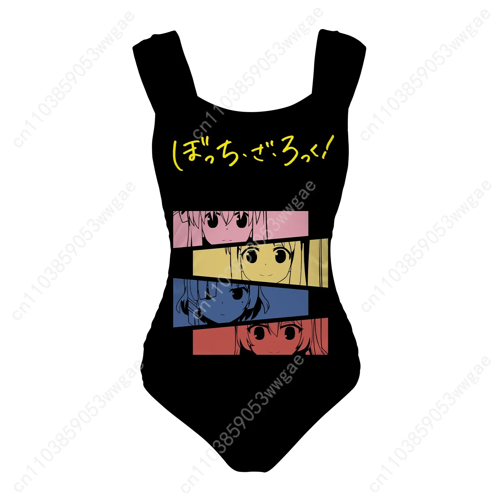 Bocchi the Rock One Piece Swimsuits Wide Strap Womens Bathing Suit Personalized Swimwear Beach Sexy Bikini Customized Beachwears