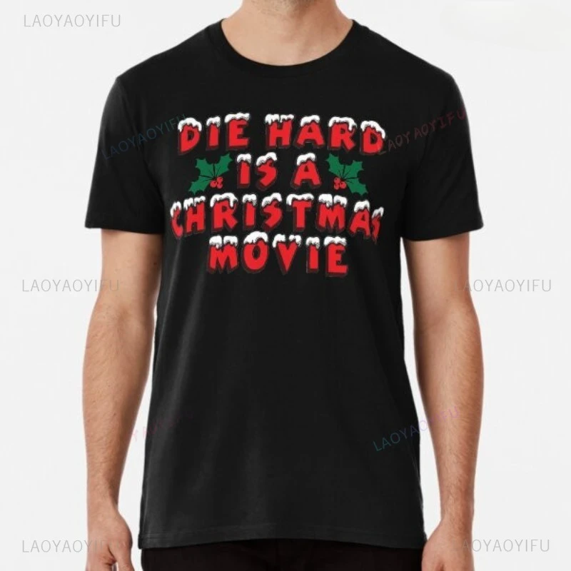 

Funny Die Hard Christmas Movie Graphic T-Shirt Fashion Man Woman Pure Cotton Casual Tshirts Vintage Classic Printing Adult Tees