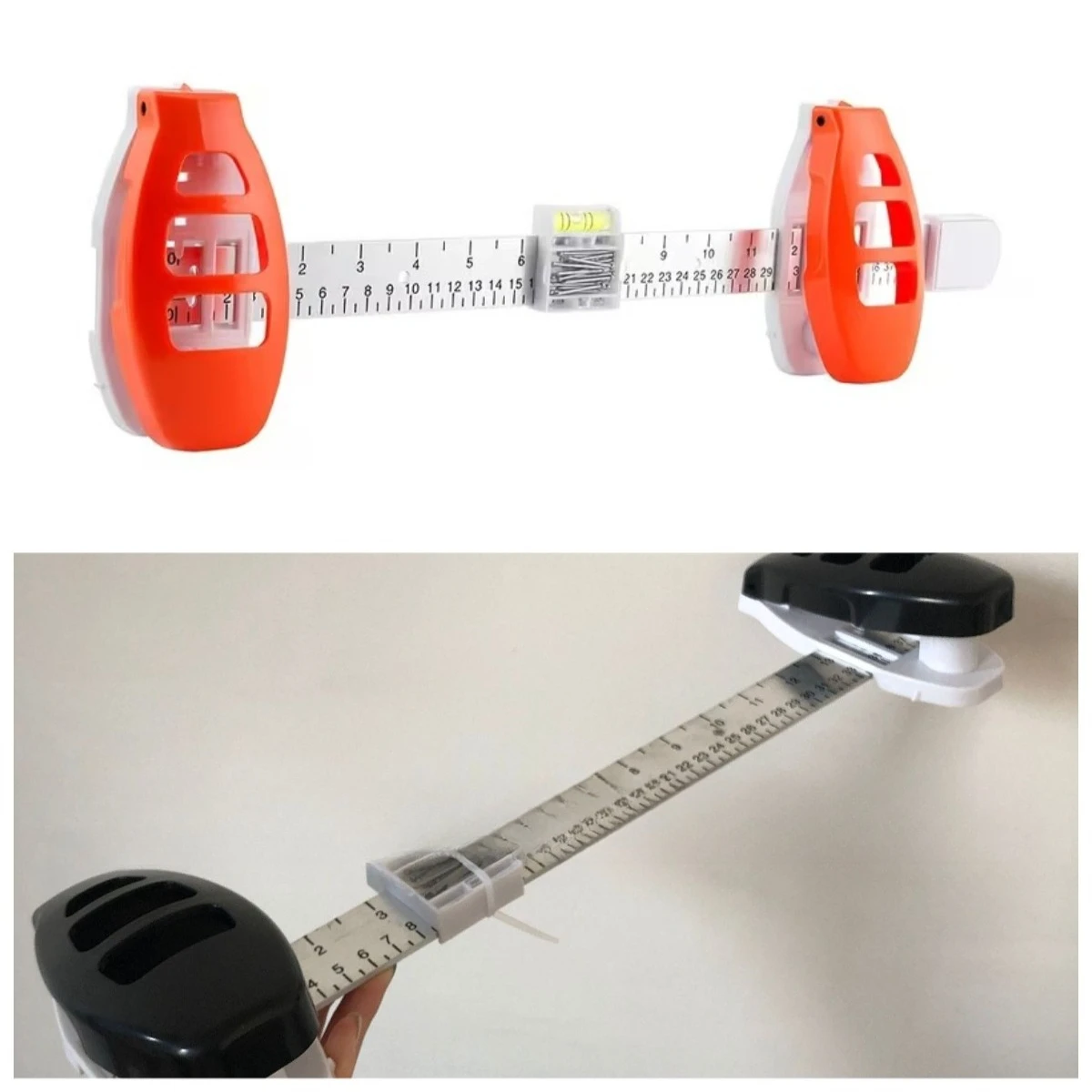 Photo Frame Hanging Balance Ruler Nail Positioning Angle Measuring Ruler Horizontal Ruler