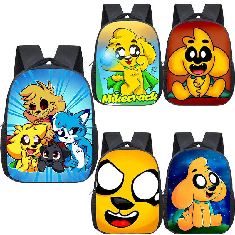 

Cartoon Child Backpack with Compadretes Printed Kindergarten Bagpacks Video Game Mike-Crack School Bags for Boys Girls Mochila