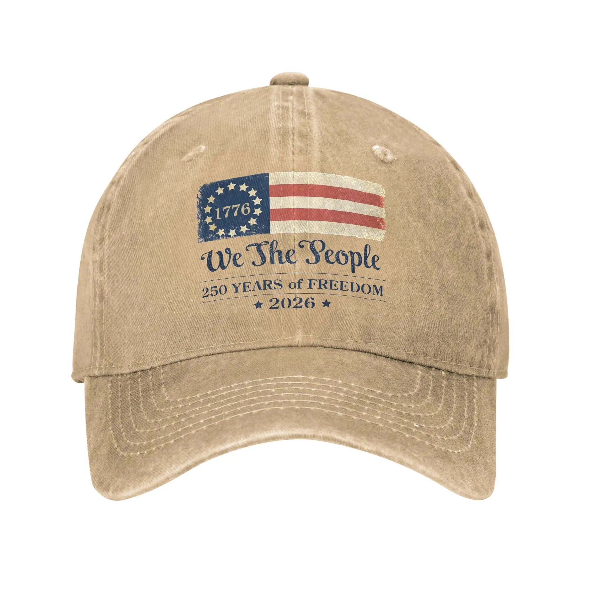 Men Women May We Never Forget Freedom Isn't Free Print Hat Classic Distressed Washed  Baseball Cap Adjustable