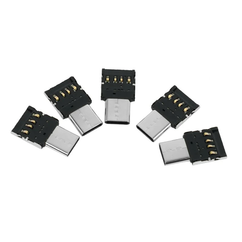 DIGIT-20Pcs Ultra Mini Type-C USB-C إلى USB 2.0 OTG محول للهاتف الخليوي اللوحي وكابل USB وقرص فلاش #5