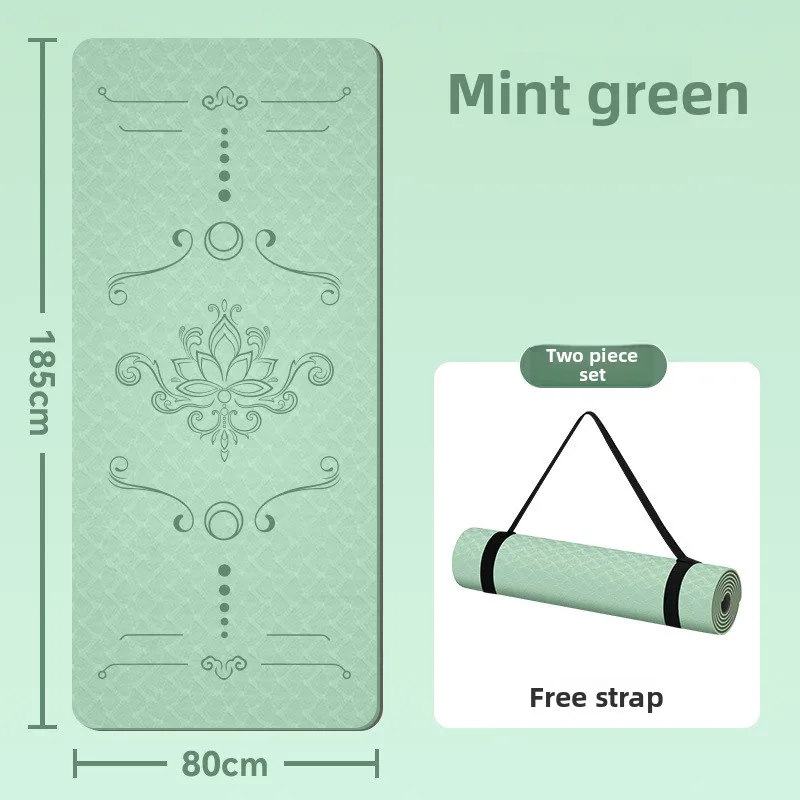 Wider Yoga Mat Non Slip Thick Large Size Fitness Mat Home Use Guided Workouts Exrcise Mat Workout Mat Exercise Mat
