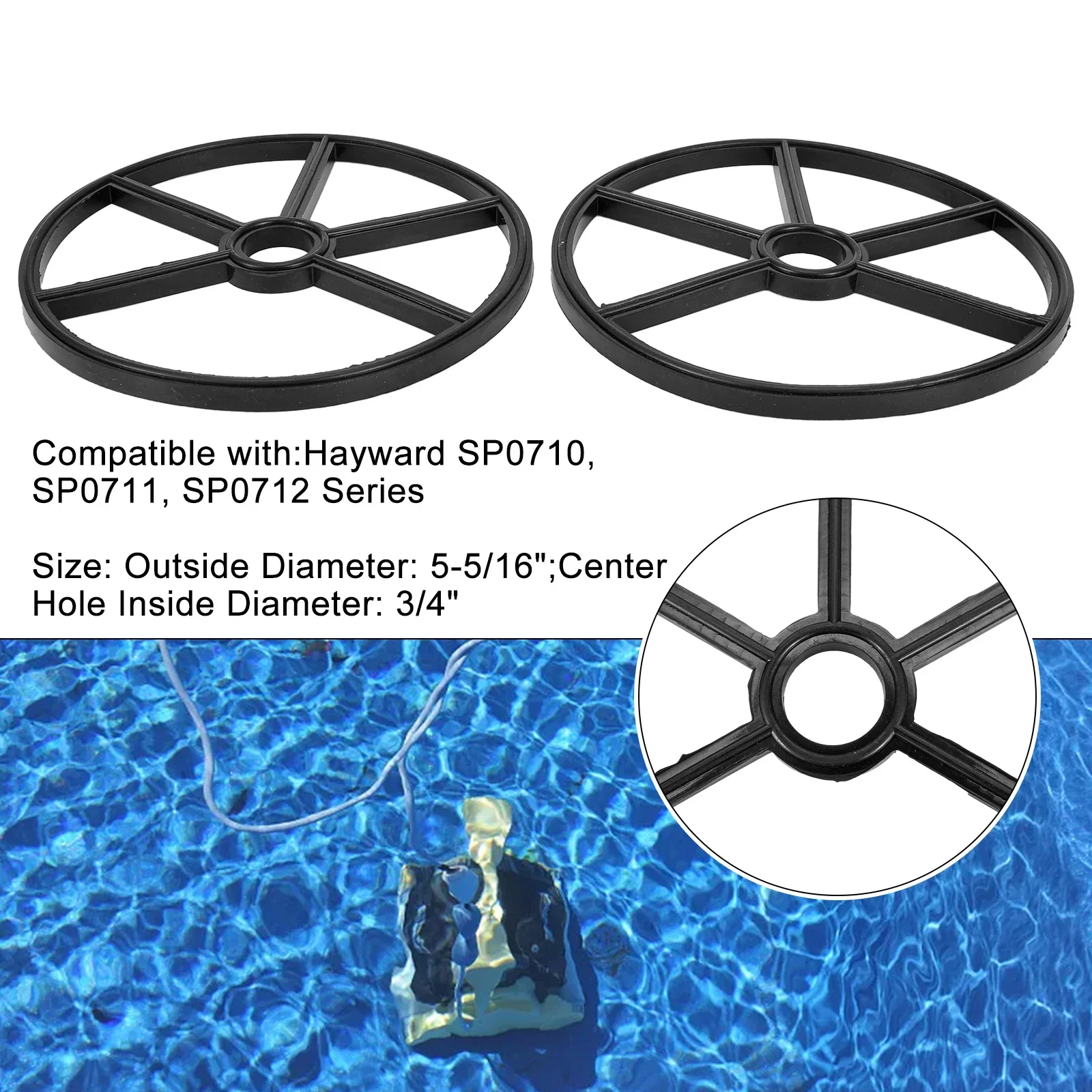 

Outdoor Gasket Accessories 2 Pcs For Pro Series Multiport O-Ring Gasket Replacement SPX0710XD Sand Filter Valves