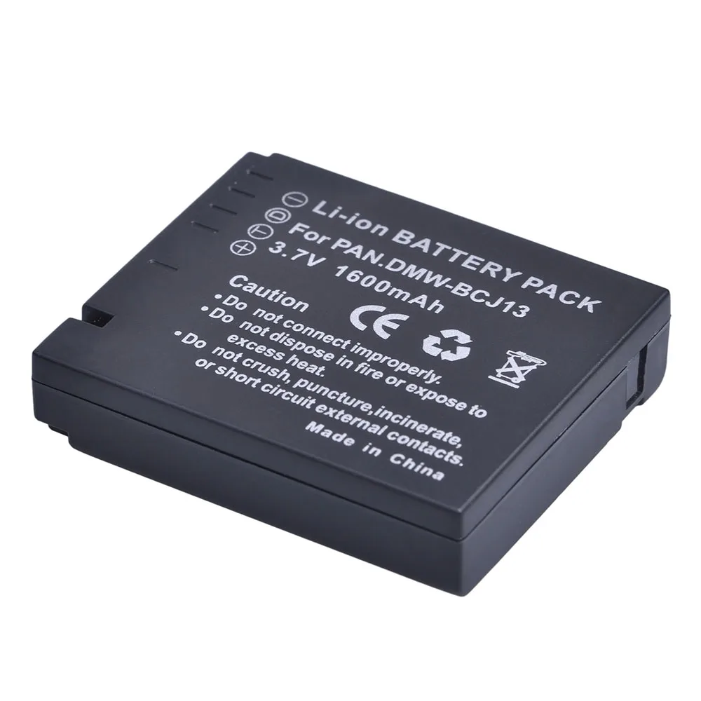 1600mAH DMW BCJ13 DMW-BCJ13 DMWBCJ13 Battery for Panasonic DMC LX5 LX5 LX5GK LX5K LX5W