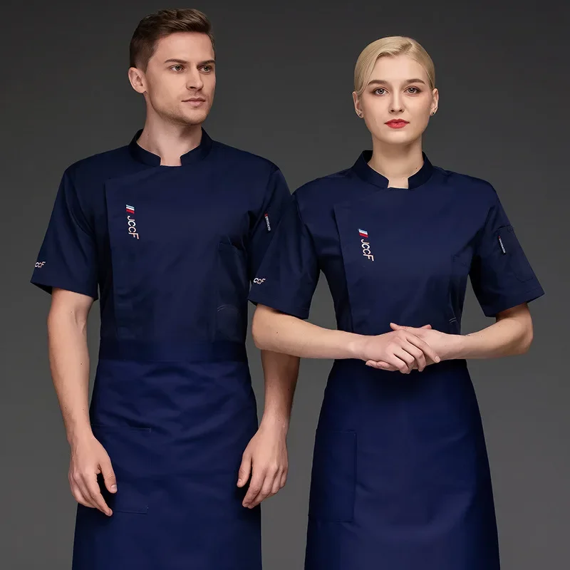 Chinese Stijl Chef Jas Chef-Kok Uniform Voor Mannen Vrouwen Keuken Restaurant Uniformen Shirts Bakkerij Uniform Dagelijks Dragen Chef-Kok Kleding