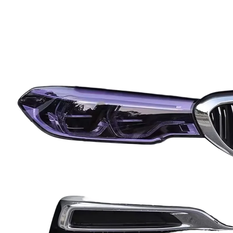 

0.3x15M 0.6x15M TPU Light Black Car Lamp Film Chameleon Headlight Tint Film