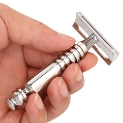 316L Stainless Steel Double Edge Safety Razor Men Shaving Luxurious Classic for Superb Mens Shaving Razors Barber