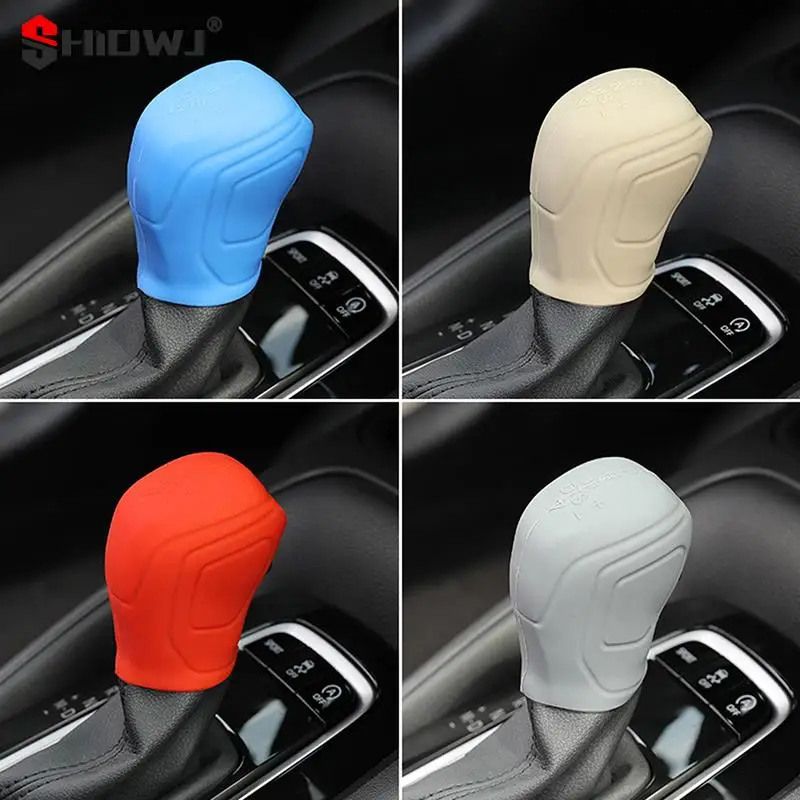 1Pcs Universal Silicone Gear Shift Knob Cover Gear Shift Non Slip Grip Handle Case Automobiles Gear Shift Collar Car Accessories