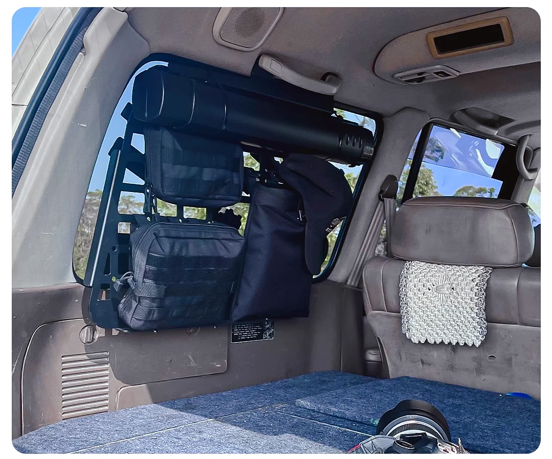 Fit for Toyota Land Cruiser 80 Series LC80 1990-1997 Side Window Modular Panel Rear Trunk Cargo Storage Debris Racks