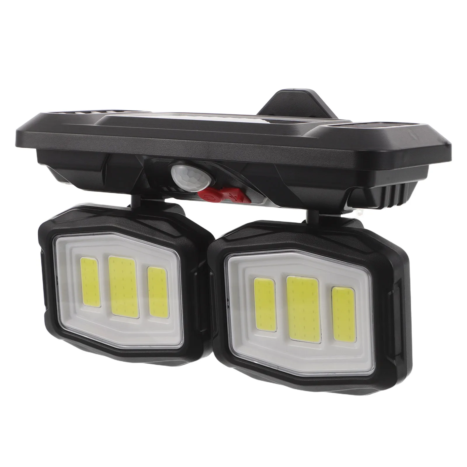 

108 светодиодных солнечных уличных настенных светильников с 3 складными головками, датчиком движения, для сада и двора, освещение от заката до рассвета