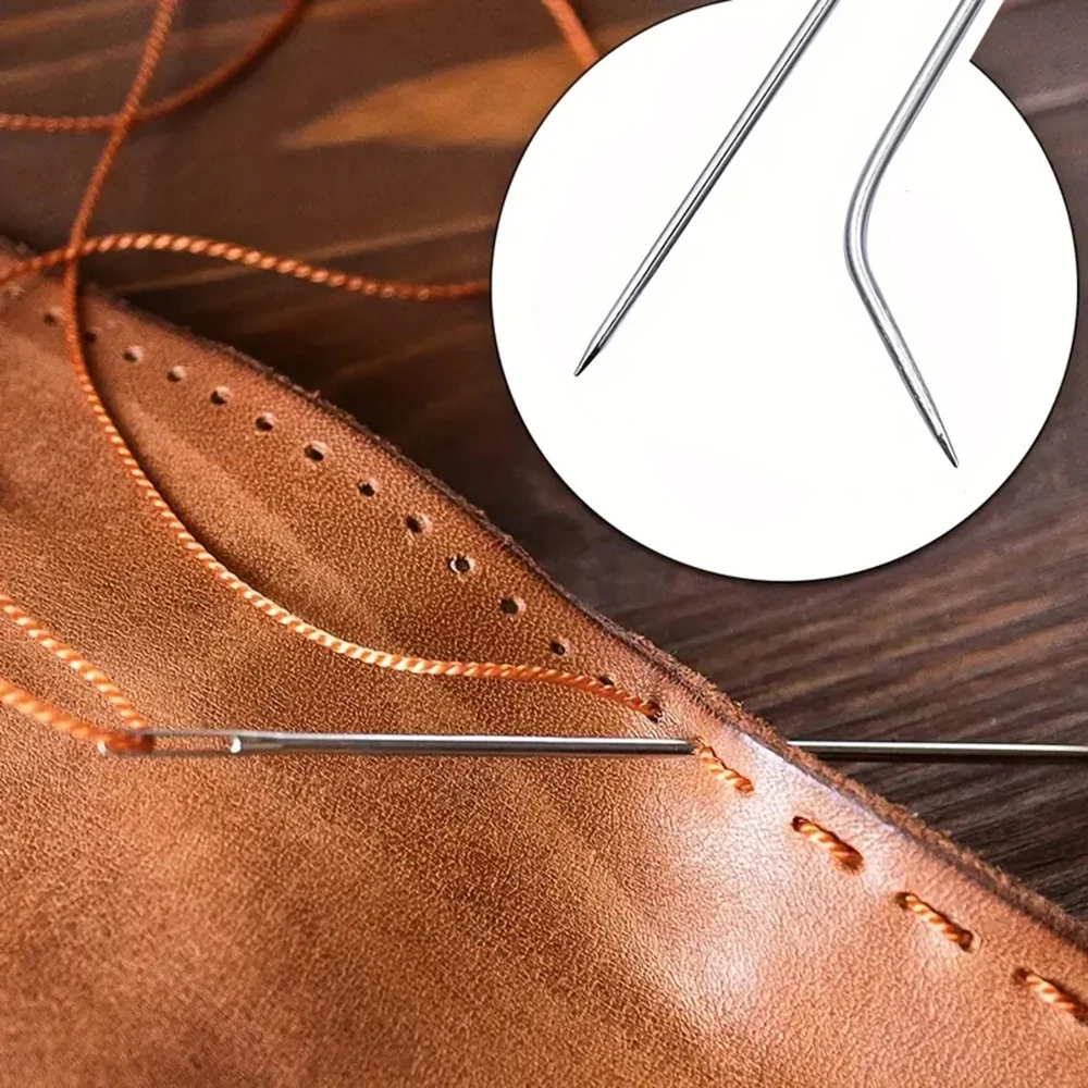 25-teiliges Hochleistungs-Handnähnadelset – Nadeln für die Reparatur von Polstern, Leder und Teppichen – Detail 9