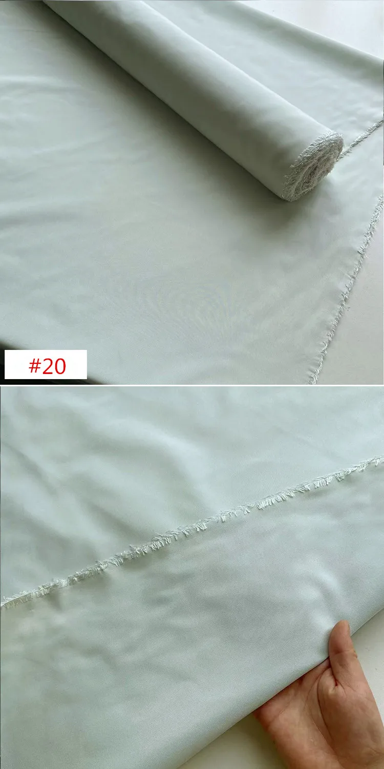 Beliebter, hochwertiger, 100 % reiner Seidenstoff, Taft, einfarbig, einfarbig, für Damen, gesunde Kleidung – Detail 15