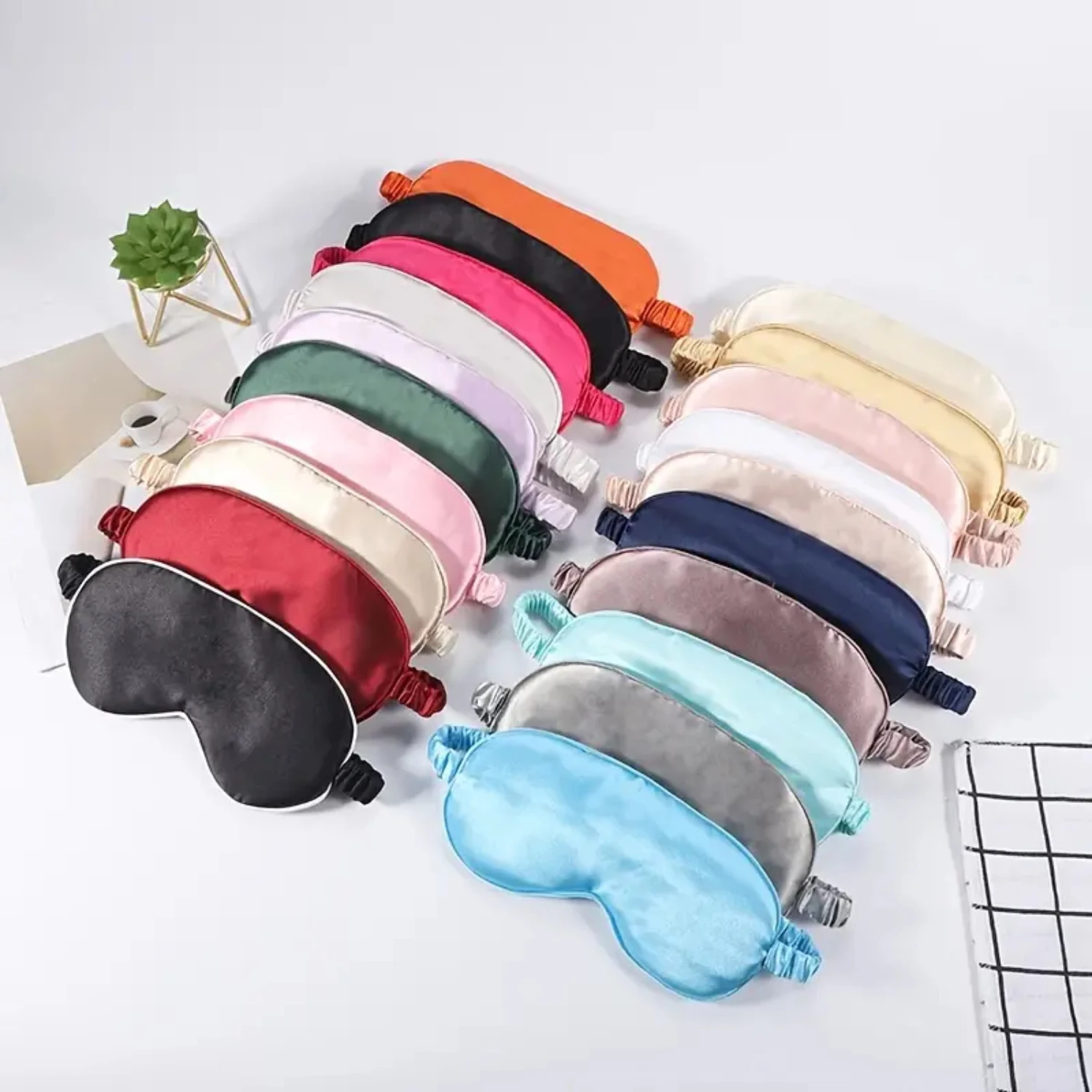 Breathable Double-sided Silk Eye Cover for Sleeping, Soft Eye Mask Cover with 1pc