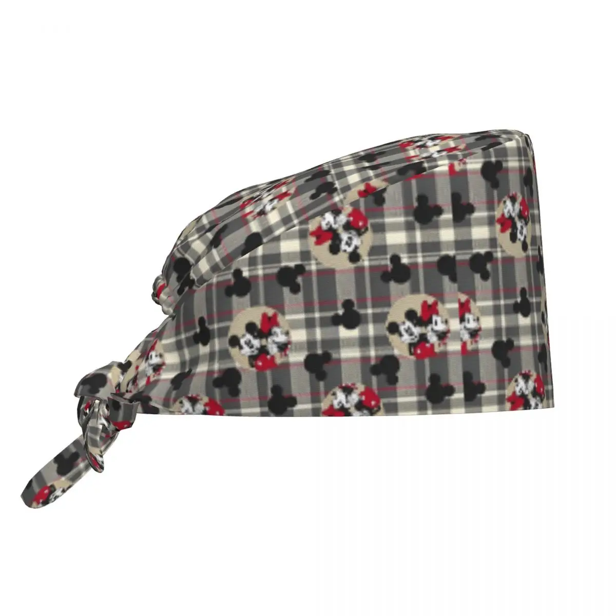 Mickey Minnie Mouse patrón de leopardo belleza mascota veterinario gorra quirúrgica enfermera dentista Spa gorras de trabajo sombrero Casual hombres mujeres     Gorro exfoliante