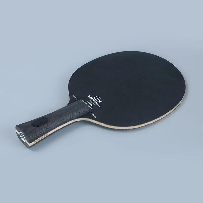 STIGA-Black Label Table Tennis Bottom Carbon Era, 12K Fan Zhendong Attack, Straight Horizontal Board, Racet