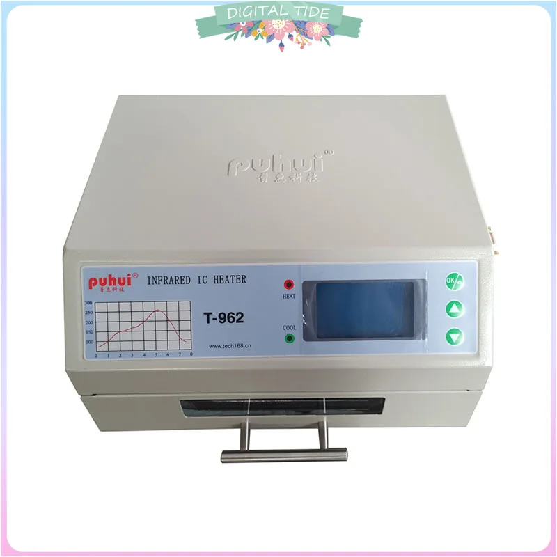 T962A Infrared IC Heater Desktop Reflow Oven BGA SMD SMT Rework Sation Reflow Wave Oven High Quality