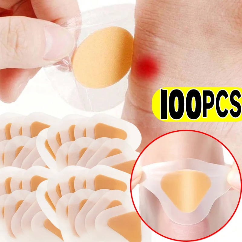 10-100PCS Gel Heel Protectors Foot Stickers Pain Relief Patch Liner High Heel Foot Sticker Feet Care Adhesive Hydrocolloid Pads