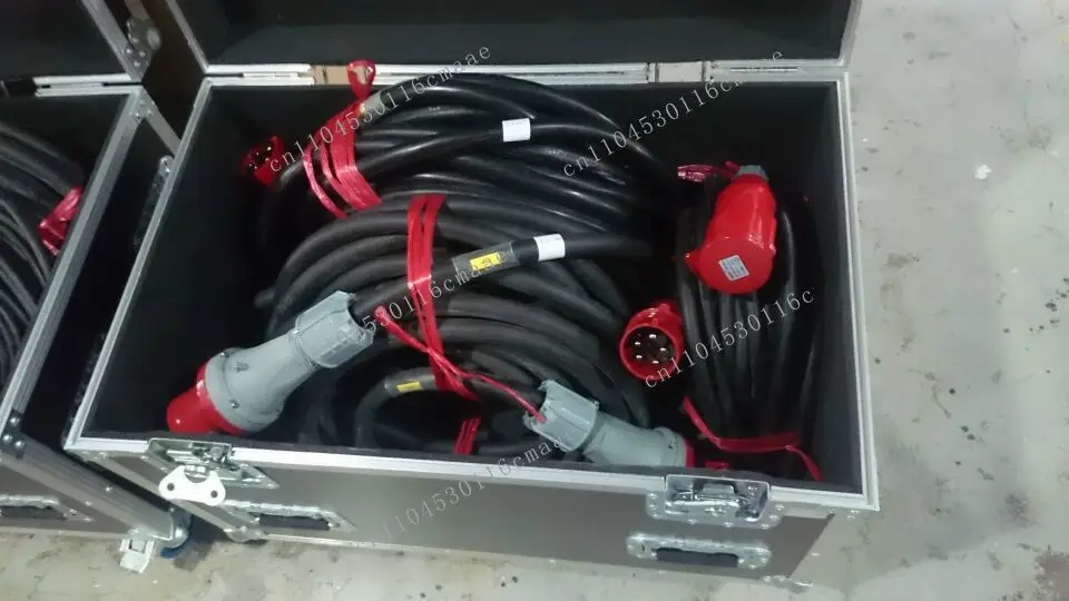 Male-female CEE 125A three-phase power cable extension cable