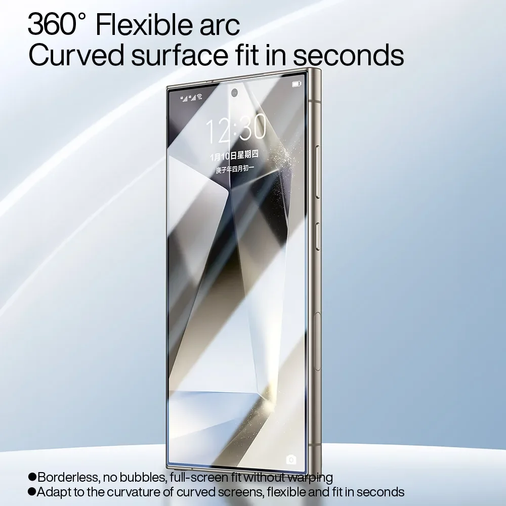 SmartDevil Screen Protector do Samsunga S25 Ultra S25Plus S25 HD, folia ochronna z pełnym klejem, miękka folia hydrożelowa do Samsunga S24 Ultra, przezroczysta. — zdjęcie produktu 4