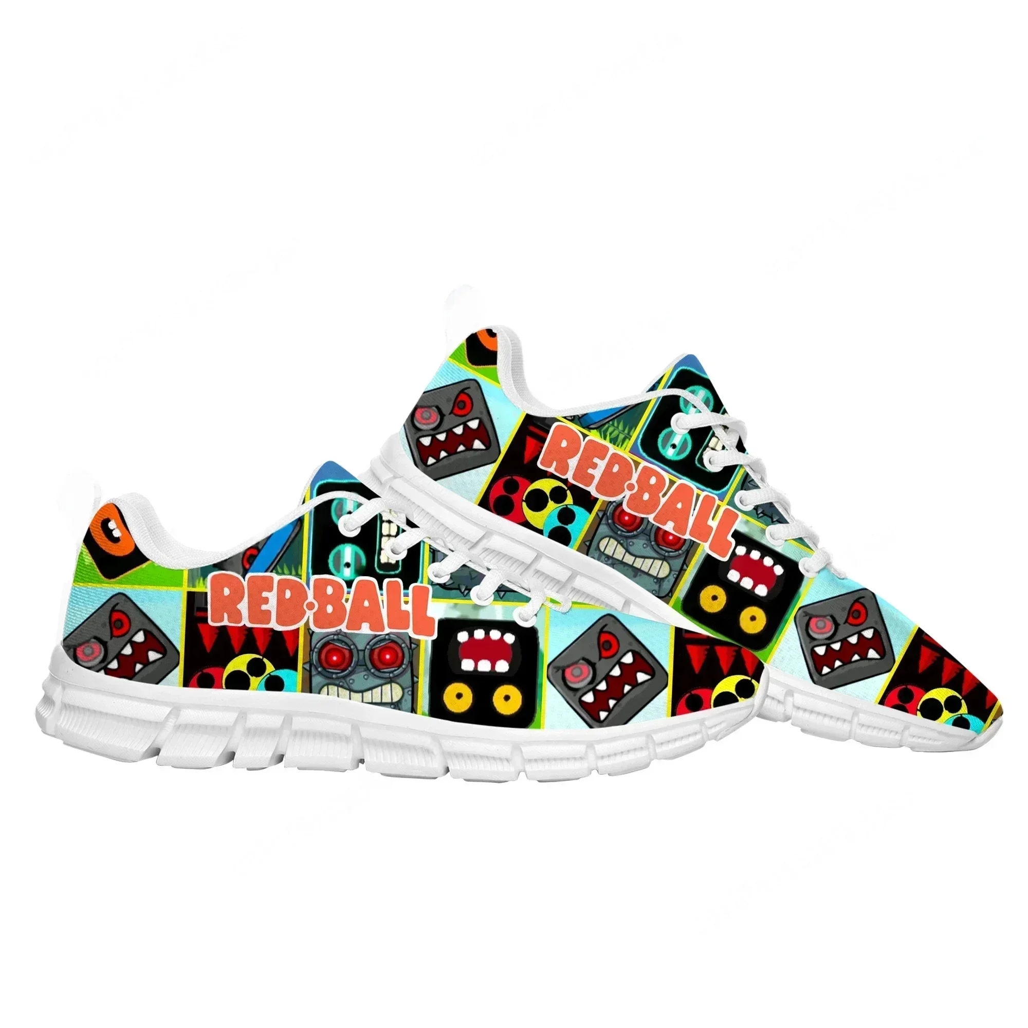 Red Ball Sports Custom Shoes Hot Cartoon Game Mens Womens  Sneaker Fashion Tailor Made Couple Built Shoes