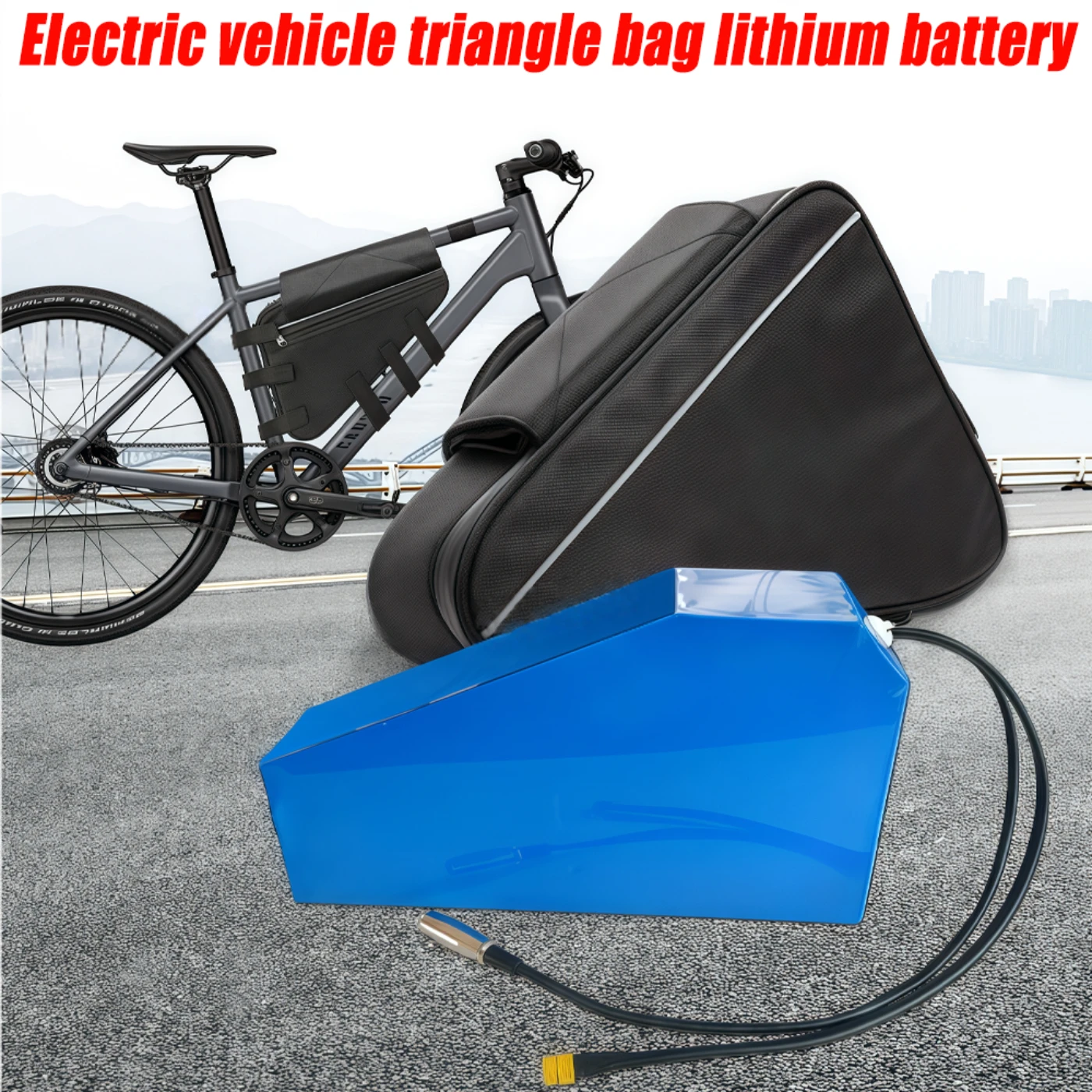 

Triangle Huge 36V 48VCapacity 20AH 40AH high quality Pack Built in 80A BMS For 250W-3000W SuperPowerful 18650 batteries+charger