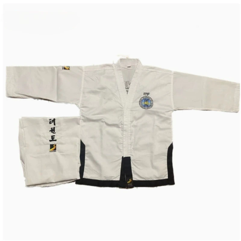 Embroidery  Taekwondo Uniform Adult And Kids Professional Teacher Shirt & Pants Master Training Suit