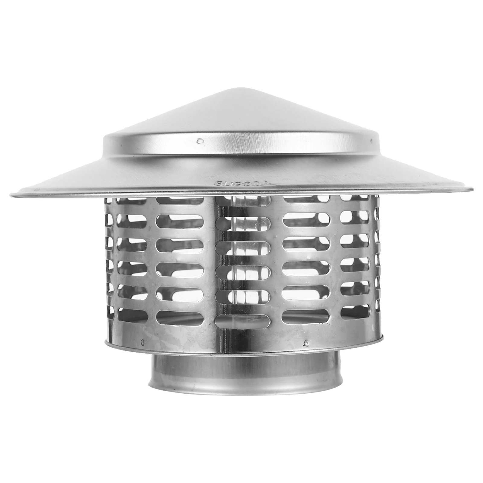 

Rain Stainless Steel Windproof Rainproof Smoke Tube Roof Vent Cap Protector Accessories Metal Vent Cap Smoke Funnel Cover Roof