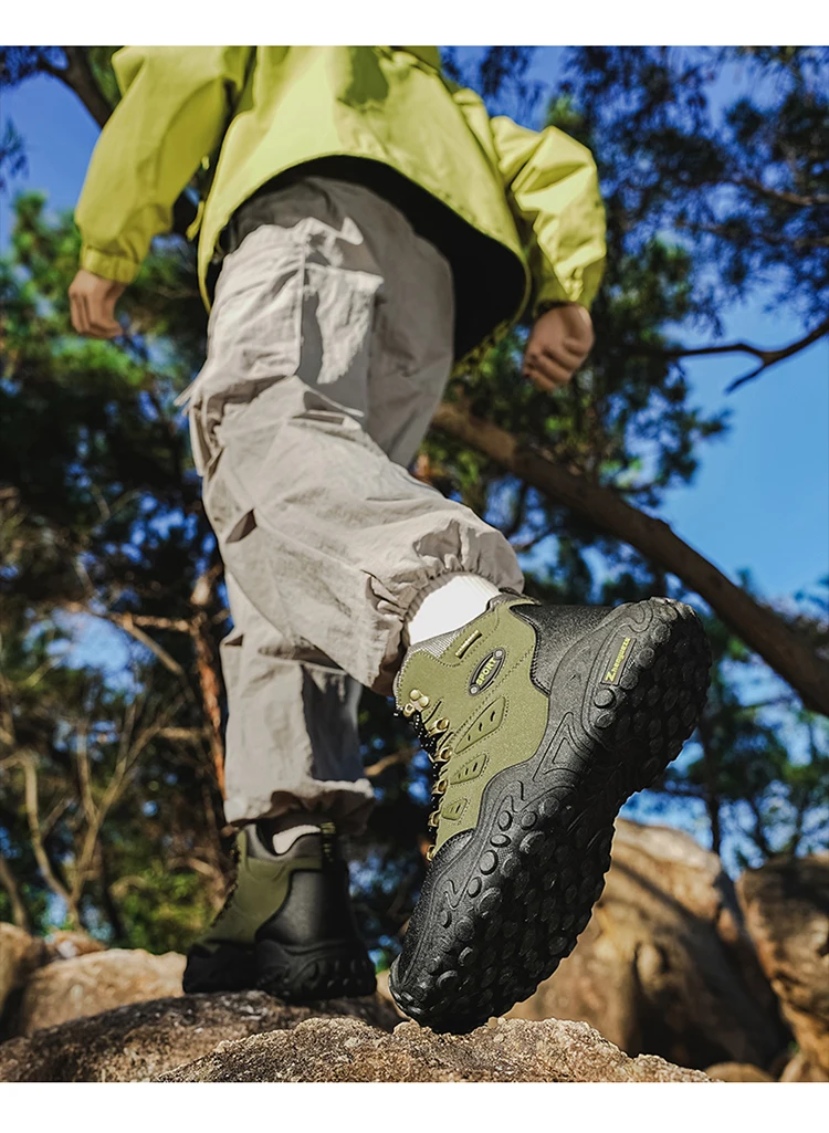 Modische, bequeme und vielseitige Herren-High-Top-Wanderstiefel in großen Größen, ideal für Outdoor-Aktivitäten, Bergsteigen und Reisen, als Geburtstagsgeschenk oder Weihnachtsgeschenk geeignet. – Detail 13