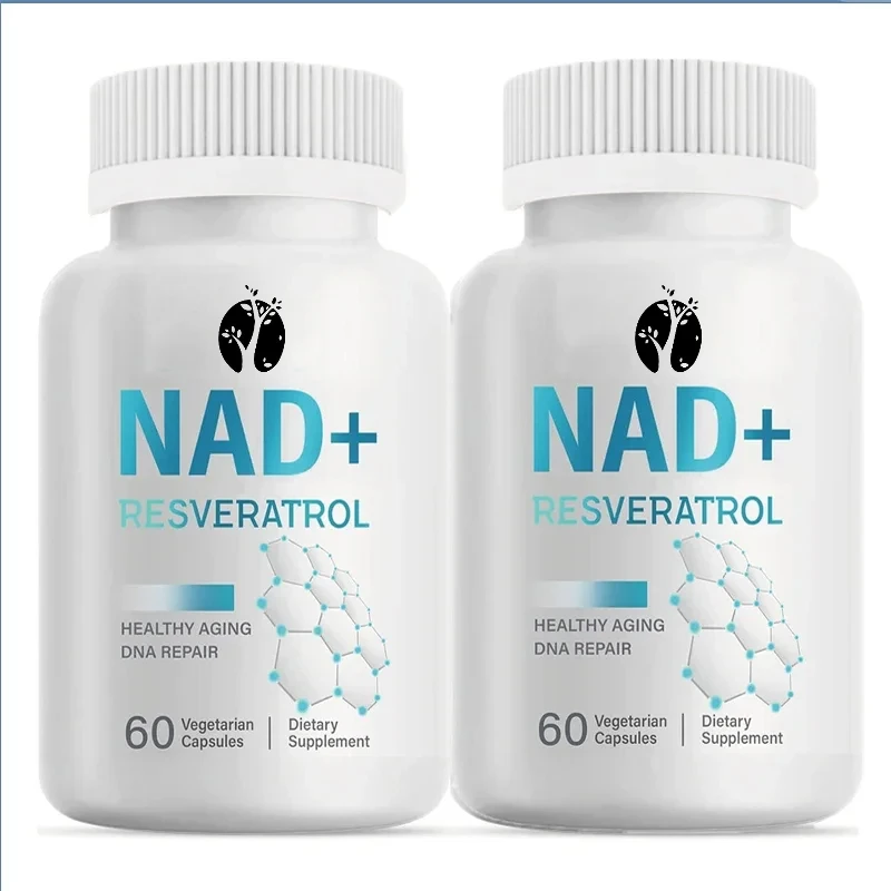 4-in-1NAD+supplement 1000MG maximum absorption -60 capsules promote energy metabolism, DNA repair looks younger