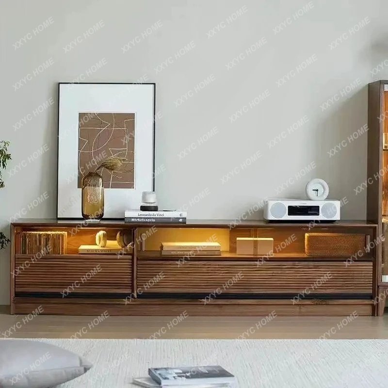 

YNo Foot Brown Tv Cabinet Simple Storage Classic 180Cm Modern Tv Stands Living Room Designer Mueble Televisor Furniture Home