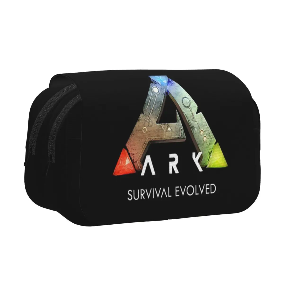 Trousse à crayons noire Ark Survival Evolved, étui à crayons rigide en cuir, grande capacité, boîte à stylos, sac à crayons pour garçons et filles, idéal pour l'école.