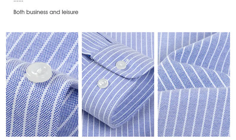 Luxury Men's Oxford Shirt 100% Cotton Short Sleeve Causal Stripe Solid Summer Sc18efca09b87449eb5f4598e7159fdbab