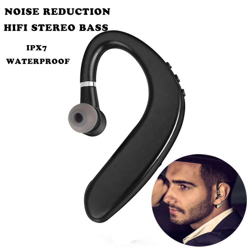 S109 Single Ear Wireless Bluetooth-compatible Headphones In-ear Call Noise Cancelling Business Earphones With Mic