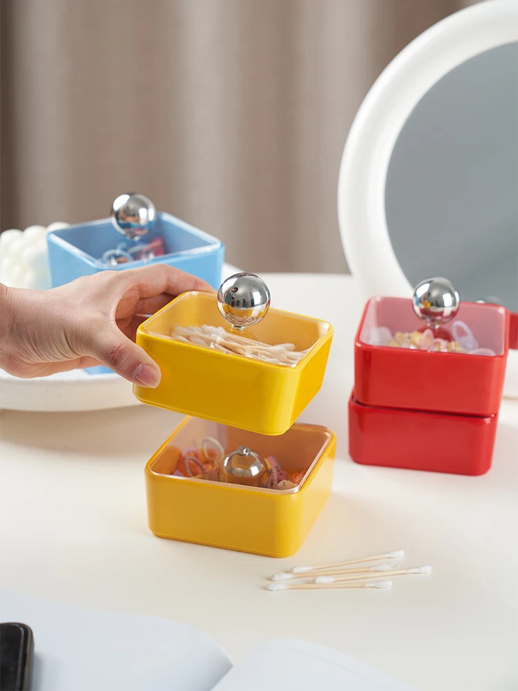 【EpeiusHome】Home bathroom storage  Electroplating ball candy color storage box