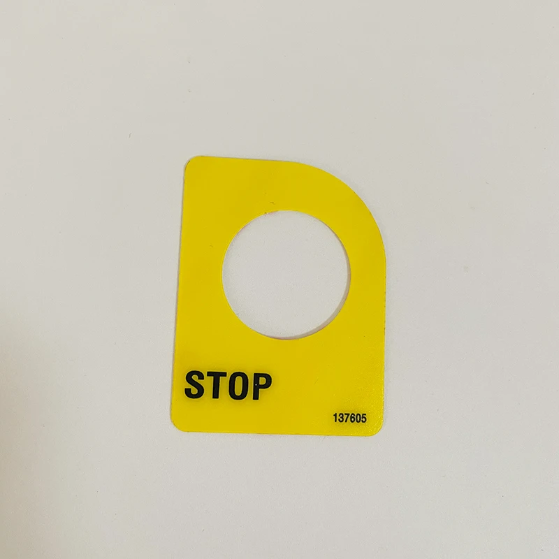 High-Quality Replacement Aerial Lift Parts Decal E-Stop 137605GT 137605 for Personnel Lifts GR-20 GR-15 GRC-12 QS-15 QS-12