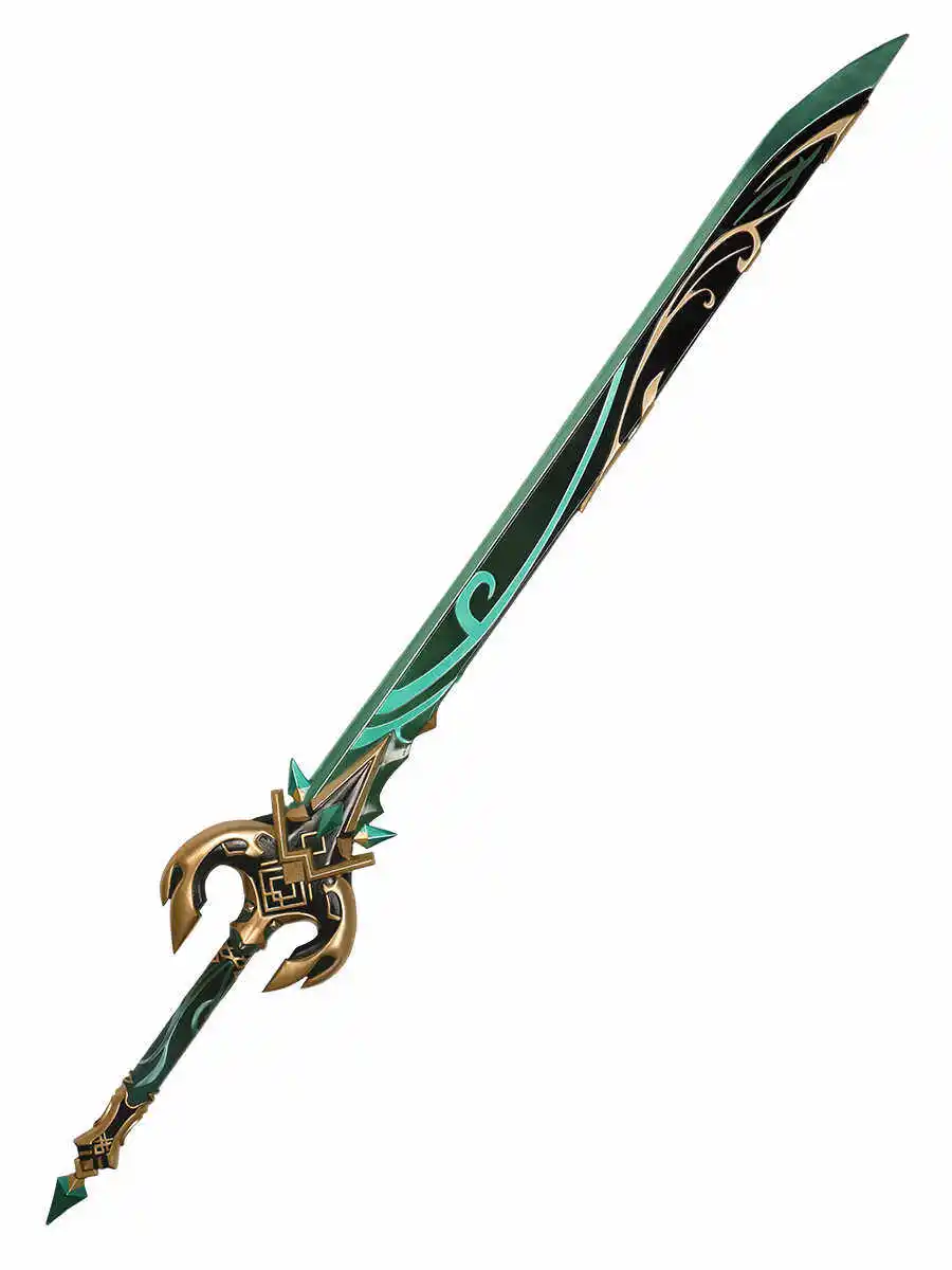 Game Genshin Impact‌ Primordial Jade Cutter  Sword Cosplay Props Halloween Carnival Cosplay Party Props Accessories