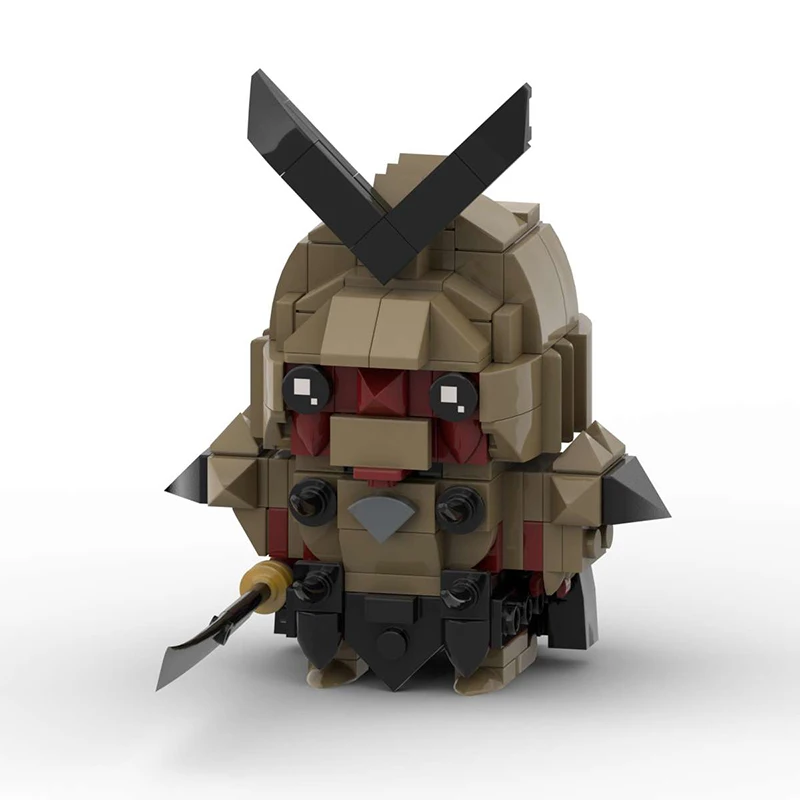 MOC Demon God Serie Anime-Charakter Baustein-Modell Cartoon Dämonischer General BricksHeadz DIY Kinderspielzeug Jungen Geburtstagsgeschenk – Detail 8