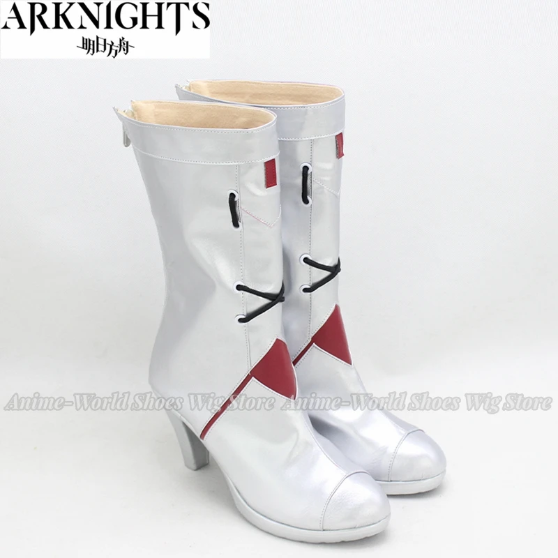 ゲーム Arknights スカディコスプレ靴 PU 靴ハロウィンカーニバルブーツコスプレ小道具カスタムメイド