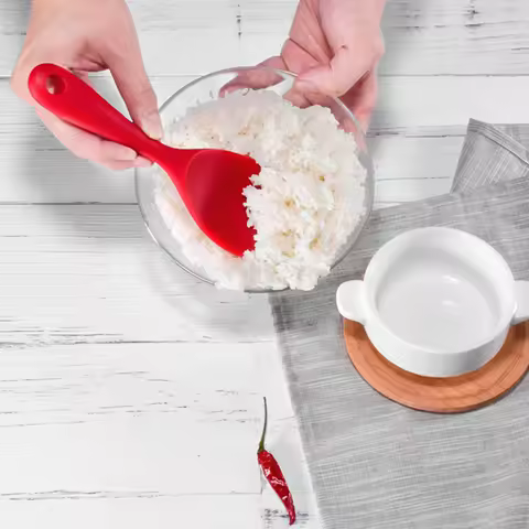 2Pcs Rice Scooper Ergonomic Design Strong Grip Suitable for Home Restaurant Gift Idea Long-Lasting Kitchen Supply Must-Have