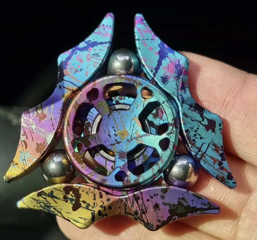 

EDC One player Medusa Titanium spinner fingertip gyroscope Decompression toys