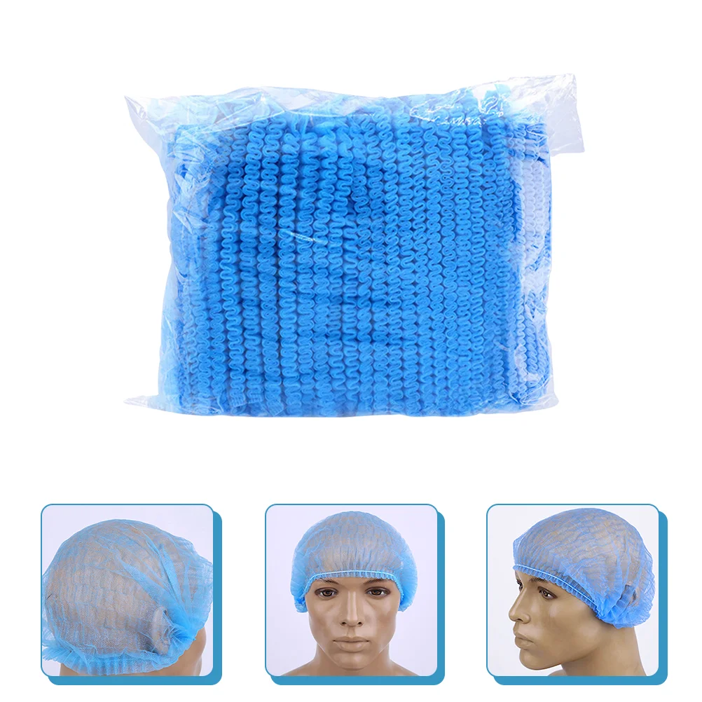 Gorro de trabajo desechable con forma de seta para piezas, gorro de tela no tejida, Pp, 100