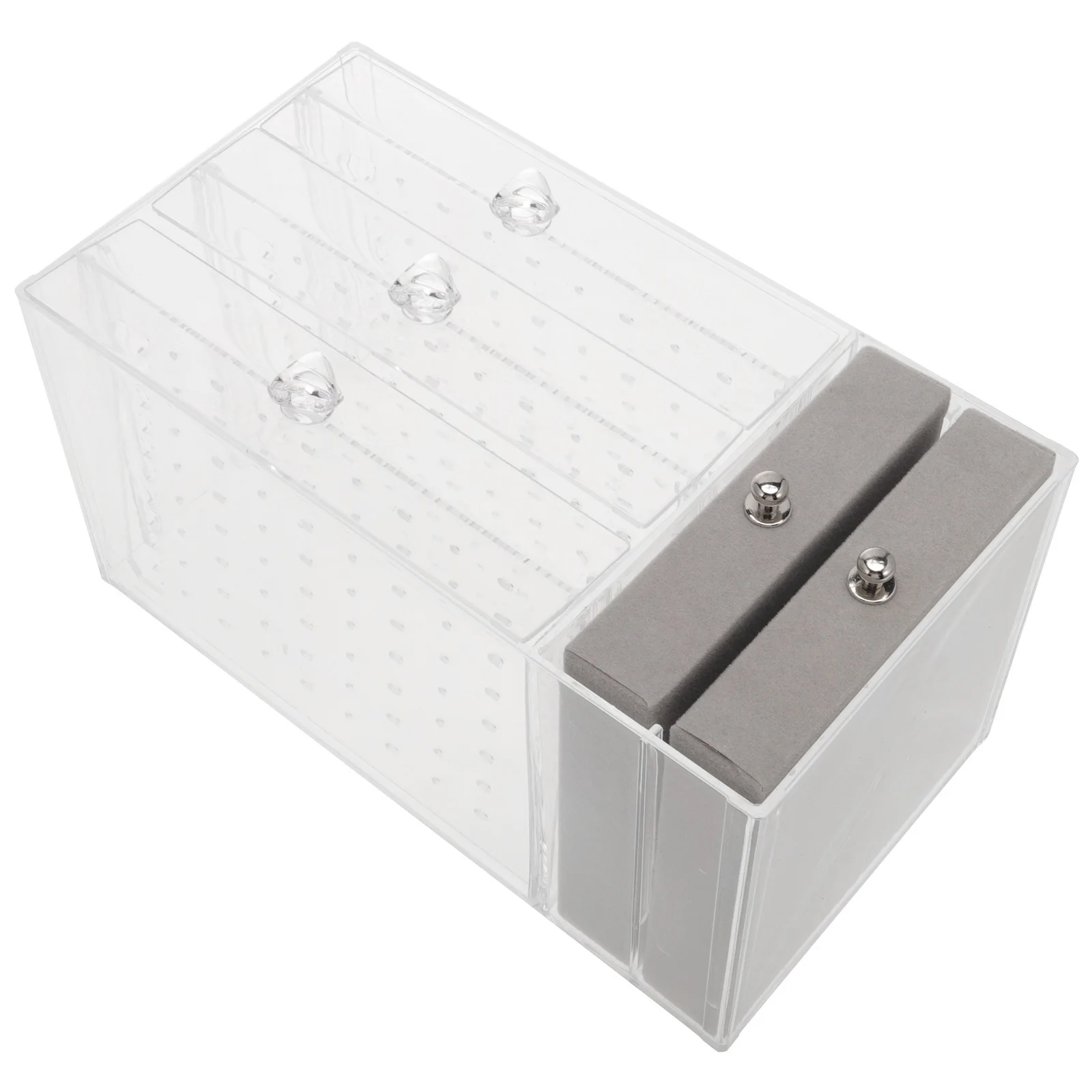 1Pcs Exquisite Jewelry Organizer Stand Transparent Earring Necklace Bracelet Display Rack Home Vanity Storage Display Stand