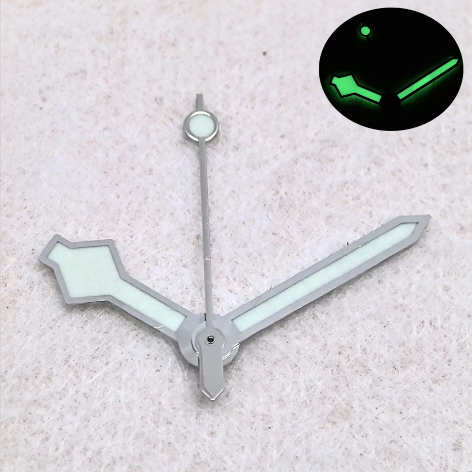 خمر NH35 ساعة الأيدي الخضراء مضيئة استبدال تعديل ساعة رجالي الإبر لحركة NH35 NH36 #1