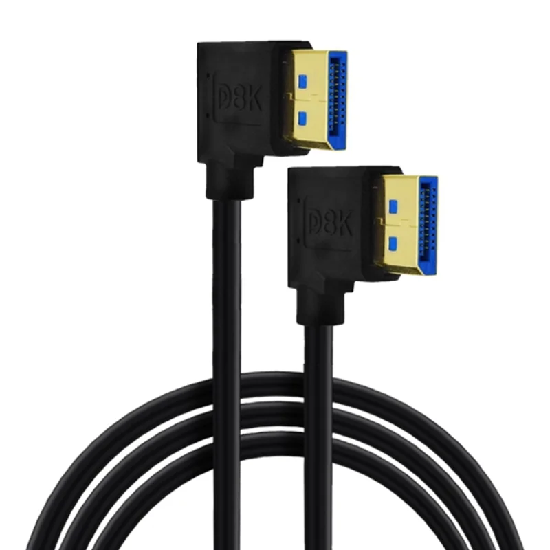 100cm-90-°-cabo-displayport-14-angulado-esquerdo-direito-8k@60hz-dp-adaptadores-de-video-ultra-hd-para-tvs-monitores-lcd-e-projetores